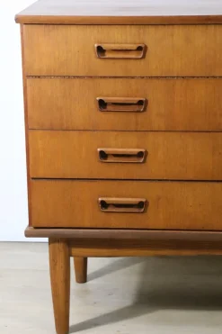 Pamono Scandinavian Teak Chest of Drawers, 1960s> Dressers, Commodes & Chests