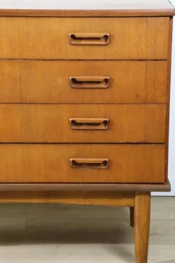 Pamono Scandinavian Teak Chest of Drawers, 1960s><noscript><img width=