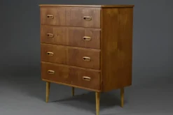 Pamono Scandinavian Teak Chest of Drawers, 1960s><noscript><img width=