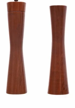 New Pamono Scandinavian Teak Salt and Pepper Grinders, 1960s, Set of 2