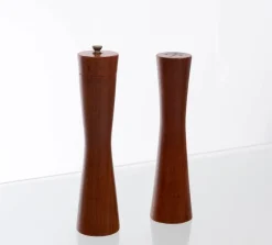 New Pamono Scandinavian Teak Salt and Pepper Grinders, 1960s, Set of 2