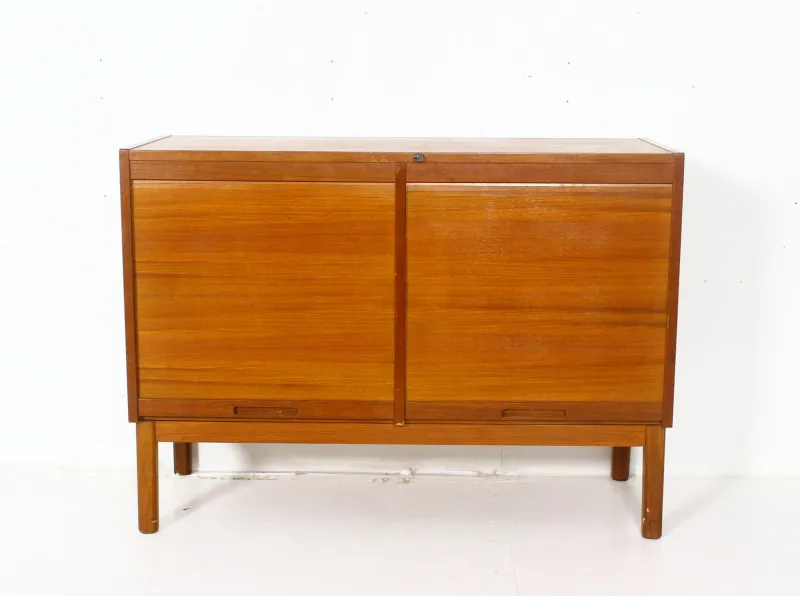 Hot Pamono Scandinavian Vintage Roller Shutter Cabinet, 1970s
