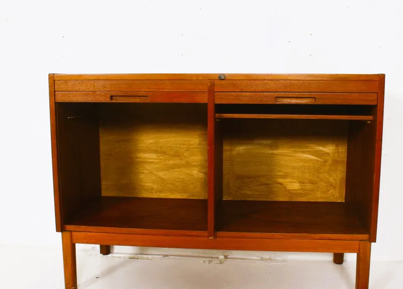 Hot Pamono Scandinavian Vintage Roller Shutter Cabinet, 1970s