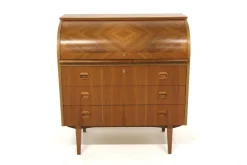 Clearance Pamono Scandinavian Walnut Secretaire, 1950