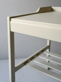 Pamono Scandinavian White Bedside Tables, 1950s, Set of 2
