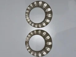 Clearance Pamono Scarab Rings in Frosted Glass with Patina by René Lalique for Lalique, 1930s, Set of 2
