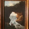 Pamono Scene Near the Tivoli Waterfalls, Late 17th Century, Oil on Canvas