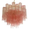 Pamono Scenographic Pink Tronchi Murano Glass Chandelier in Venini Style by Simoeng> Ceiling Lights