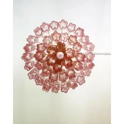 Pamono Scenographic Pink Tronchi Murano Glass Chandelier by Simoeng><noscript><img width=