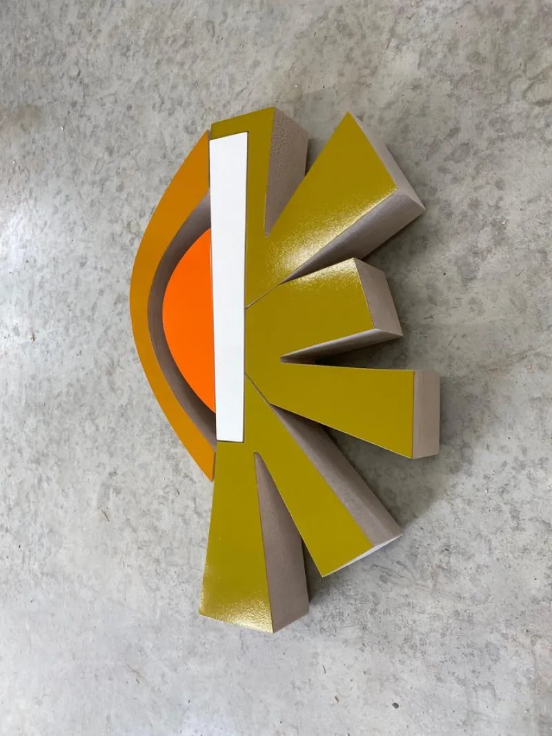 Pamono Scott Troxel, Citrus, 2023, Acrylic & Gloss Lacquer on Maple> Sculpture