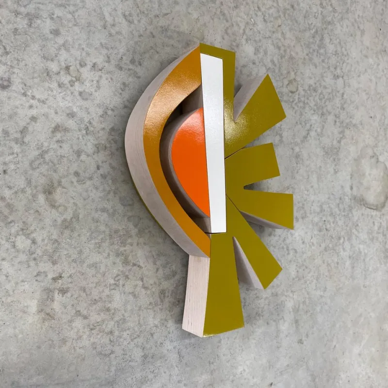 Pamono Scott Troxel, Citrus, 2023, Acrylic & Gloss Lacquer on Maple> Sculpture