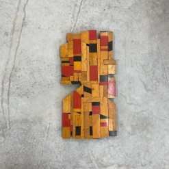 Pamono Scott Troxel, Red Raider, 2024, Acrylic & Oil on Repurposed Flooring><noscript><img width=