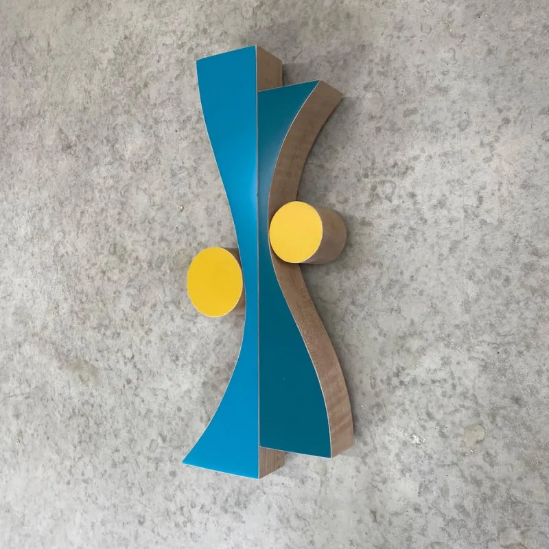 New Pamono Scott Troxel, Wavy Yellow, 2024, Lacquer on Maple