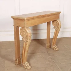 Pamono Scottish Pale Pine Console Table><noscript><img width=