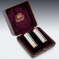 Best Pamono Scottish Salt & Pepper Shotgun Cartridges, Edinburgh, 1914, Set of 2