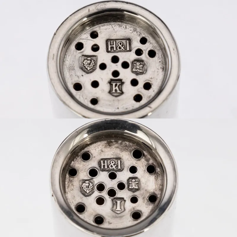Best Pamono Scottish Salt & Pepper Shotgun Cartridges, Edinburgh, 1914, Set of 2