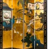 Hot Pamono Screen Painted in Japanese Lacquer, 1930s