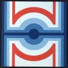 Pamono Screenprint by Jo Niemeyer, 1974> Minimalist
