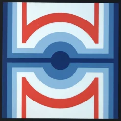 Pamono Screenprint by Jo Niemeyer, 1974> Minimalist