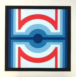 Pamono Screenprint by Jo Niemeyer, 1974> Minimalist