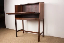 Pamono Scriban Bar and Secretary in Rosewood and Formica by Hans Olsen for C.S Mobler, 1960><noscript><img width=