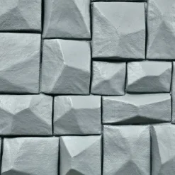 Pamono Sculptural Block Wall Hangings, 2021, Plaster, Set of 2><noscript><img width=
