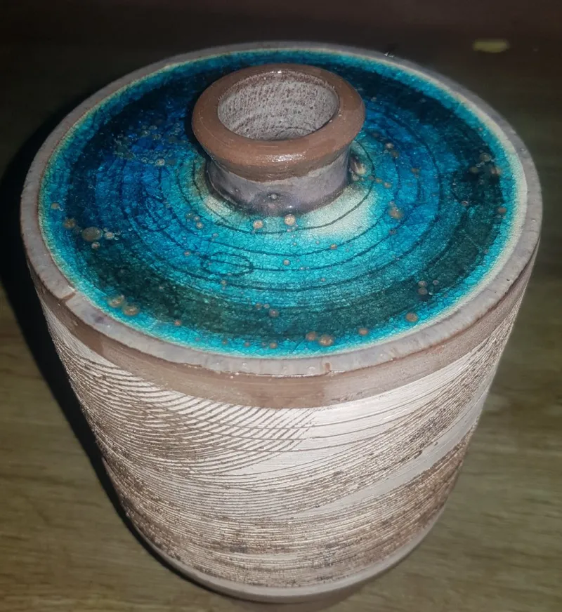 Online Pamono Sculptural Ceramic Vase by Gerhard Dölz, 1960s