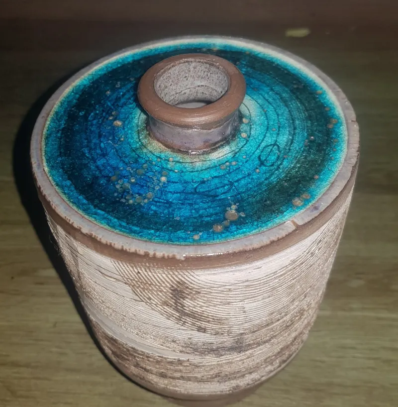 Online Pamono Sculptural Ceramic Vase by Gerhard Dölz, 1960s