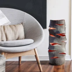 New Pamono Sculptural High Lantern Vase by Donatas Zukauskas