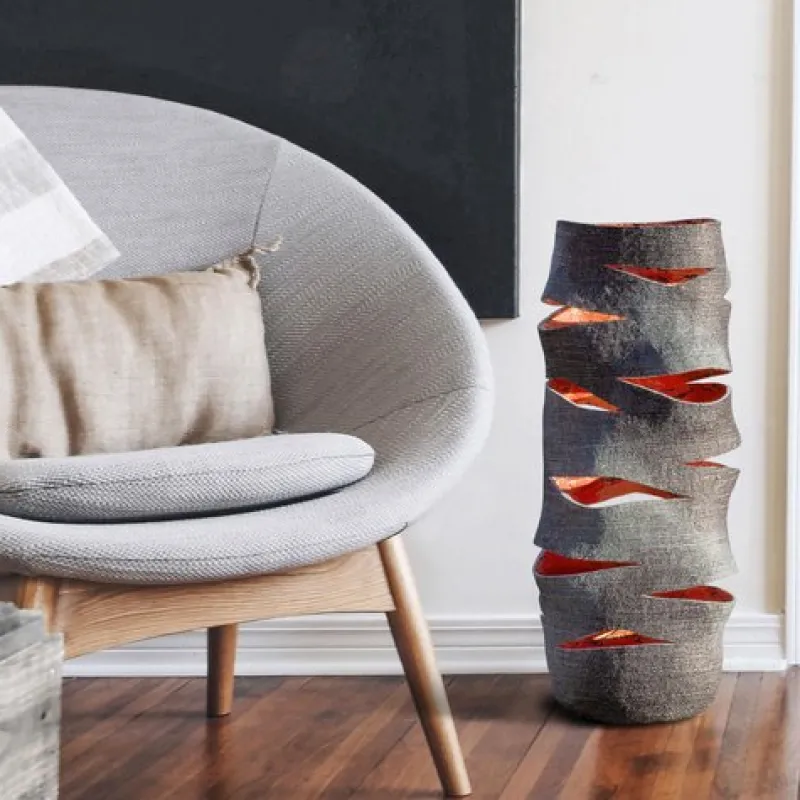 New Pamono Sculptural High Lantern Vase by Donatas Zukauskas