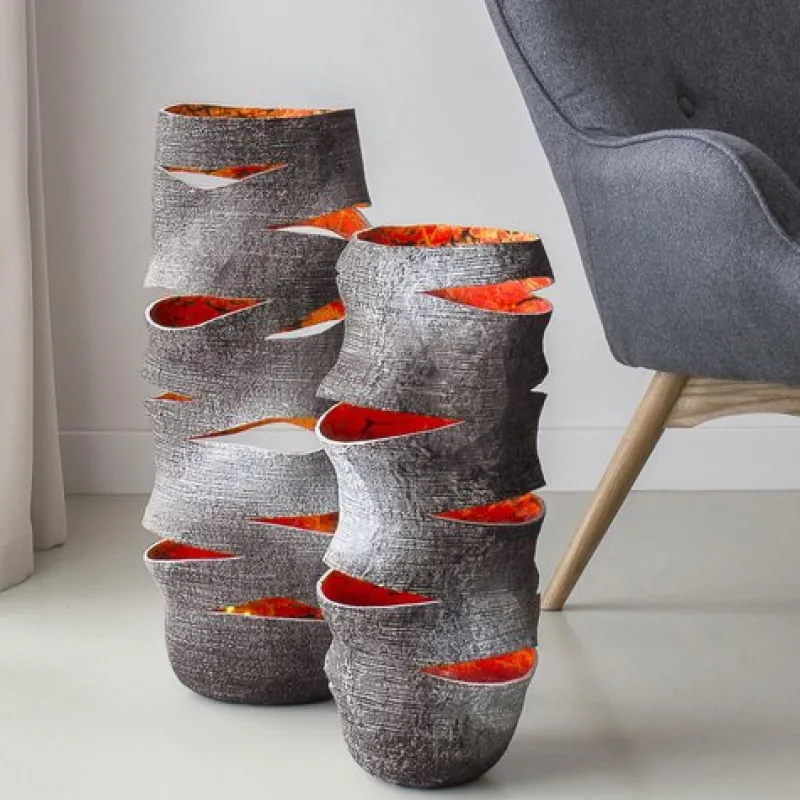 New Pamono Sculptural High Lantern Vase by Donatas Zukauskas