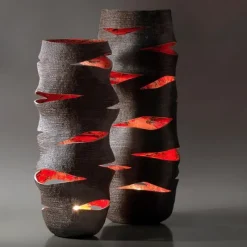 New Pamono Sculptural High Lantern Vase by Donatas Zukauskas