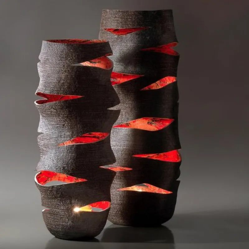 New Pamono Sculptural High Lantern Vase by Donatas Zukauskas