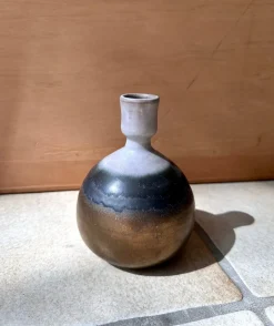 Pamono Sculptural Layer-Glazed Studio Ceramic Art Vase by Cornelsen Kindermann, Germany, 1960s> Vases