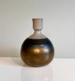 Pamono Sculptural Layer-Glazed Studio Ceramic Art Vase by Cornelsen Kindermann, Germany, 1960s><noscript><img width=