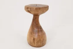 Hot Pamono Sculptural Side Table in Walnut by Logniture