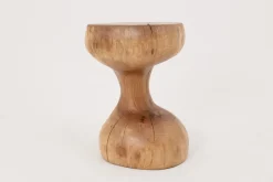Pamono Sculptural Side Table in Walnut by Logniture> Tables
