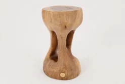 Pamono Sculptural Side Table in Walnut by Logniture><noscript><img width=