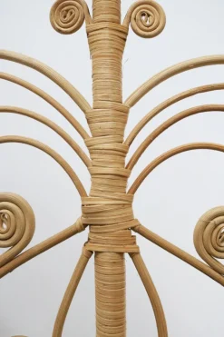 Online Pamono Sculptural Three-Part Room Divider in Rattan and Wicker, 1970s