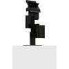 Outlet Pamono Sculpture in Black Lacquered Metal by Lars-Erik Falk, 1969