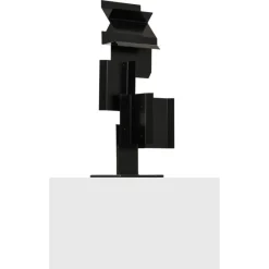 Outlet Pamono Sculpture in Black Lacquered Metal by Lars-Erik Falk, 1969