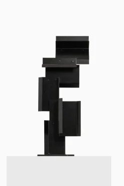 Outlet Pamono Sculpture in Black Lacquered Metal by Lars-Erik Falk, 1969