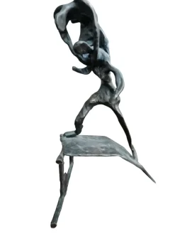 Clearance Pamono Sculpture of Wrestlers, 1970s, Bronze