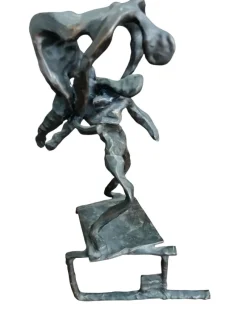 Clearance Pamono Sculpture of Wrestlers, 1970s, Bronze