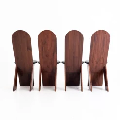 Pamono SD57 Chairs attributed to Marco Zanuso for Poggi, Italy, 1970s, Set of 4><noscript><img width=