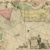 Pamono Sea Chart of the East Frisian Islands or Watten and the North Sea, 1700s> Wall Decor