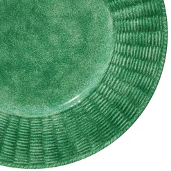 Discount Pamono Sea Green Wicker Plates from Este Ceramiche, Set of 6