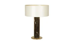Outlet Pamono Seagram Nero Marquina Marble Table Lamp by Insidherland