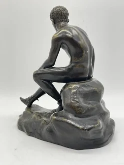 Discount Pamono Seated Athletic Youth, Bronze Sculpture