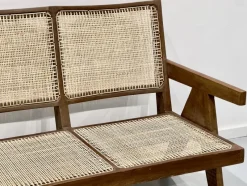 Best Pamono 3-Seater Bench Sofa by Pierre Jeanneret, India, 1956